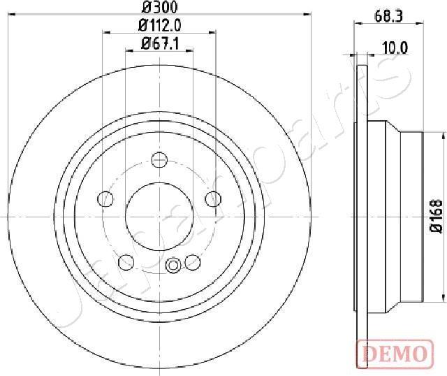 Japanparts DP-0513C - Тормозной диск unicars.by