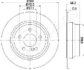 Japanparts DP-0513 - Тормозной диск unicars.by