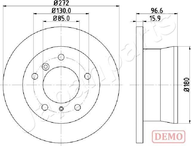 Japanparts DP-0526C - Тормозной диск unicars.by