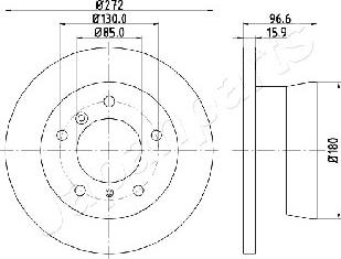 Japanparts DP-0526 - Тормозной диск unicars.by