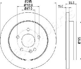 Japanparts DP-0522 - Тормозной диск unicars.by