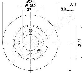 Japanparts DP-0602 - Тормозной диск unicars.by