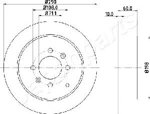 Japanparts DP-0616 - Тормозной диск unicars.by