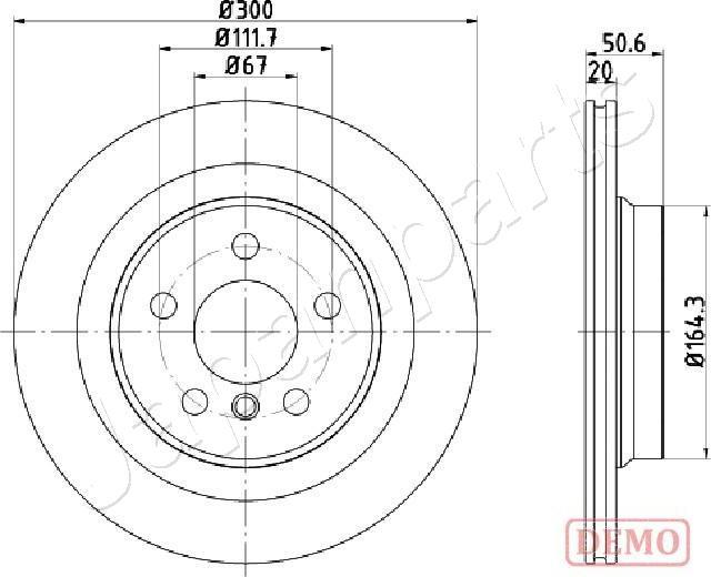 Japanparts DP-0106C - Тормозной диск unicars.by