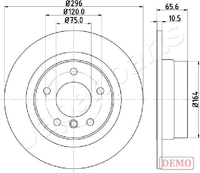 Japanparts DP-0102C - Тормозной диск unicars.by