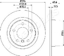 Japanparts DP-0102 - Тормозной диск unicars.by