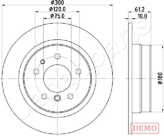 Japanparts DP-0119C - Тормозной диск unicars.by