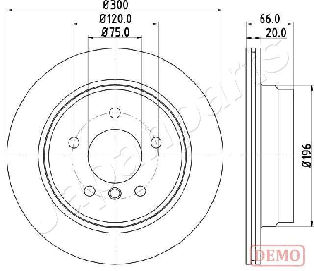 Japanparts DP-0117C - Тормозной диск unicars.by