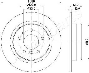 Japanparts DP-0117 - Тормозной диск unicars.by