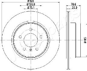 Japanparts DP-0129 - Тормозной диск unicars.by