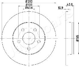 Japanparts DP-0301 - Тормозной диск unicars.by