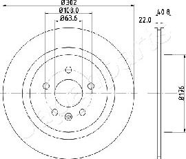 Japanparts DP-0328 - Тормозной диск unicars.by