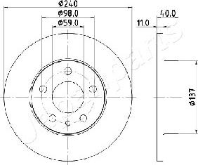 Japanparts DP-0209 - Тормозной диск unicars.by