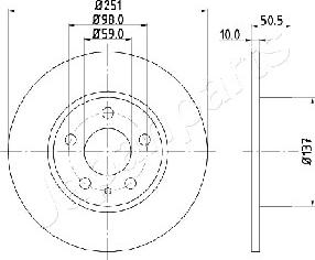 Japanparts DP-0202 - Тормозной диск unicars.by