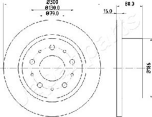 Japanparts DP-0217 - Тормозной диск unicars.by