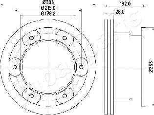 Japanparts DP-0226 - Тормозной диск unicars.by