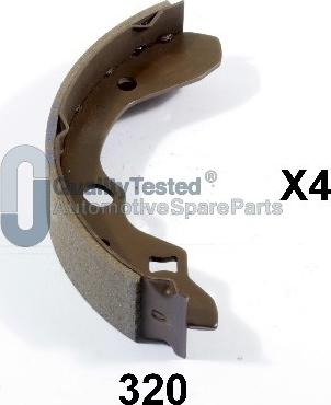 Japanparts GF320JM - Комплект тормозов, ручник, парковка unicars.by