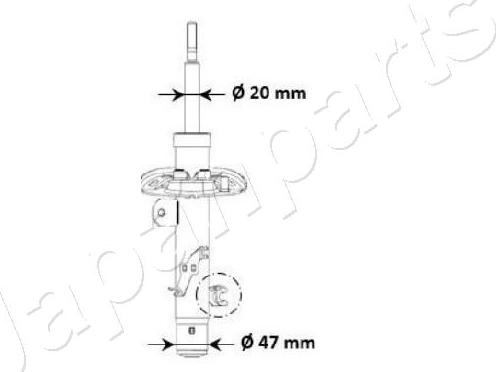 Japanparts MM-00940 - Амортизатор unicars.by