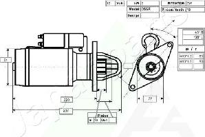 Japanparts MTC959 - Стартер unicars.by