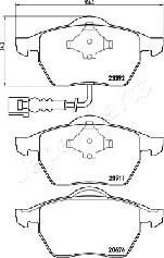 Japanparts PA-0906AF - Тормозные колодки, дисковые, комплект unicars.by