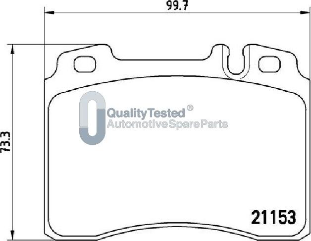 Japanparts PA0505JM - Тормозные колодки, дисковые, комплект unicars.by