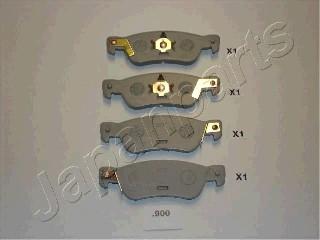 Japanparts PP-900AF - Тормозные колодки, дисковые, комплект unicars.by