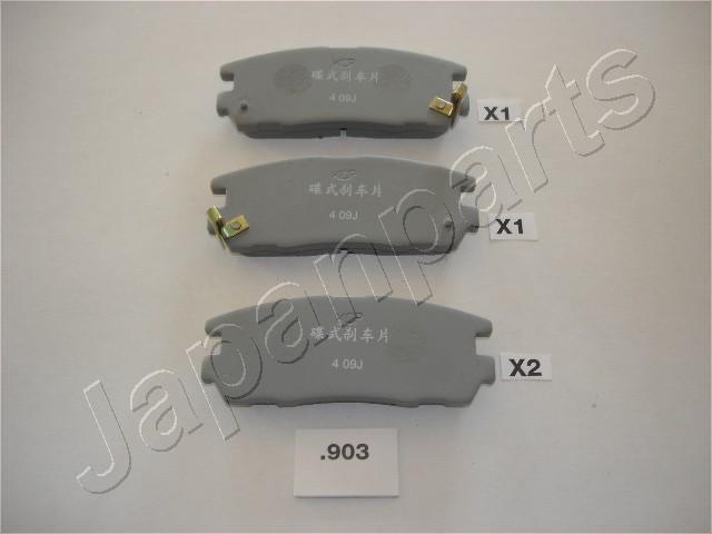 Japanparts PP-903AF - Тормозные колодки, дисковые, комплект unicars.by