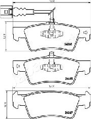 Japanparts PP-0923AF - Тормозные колодки, дисковые, комплект unicars.by