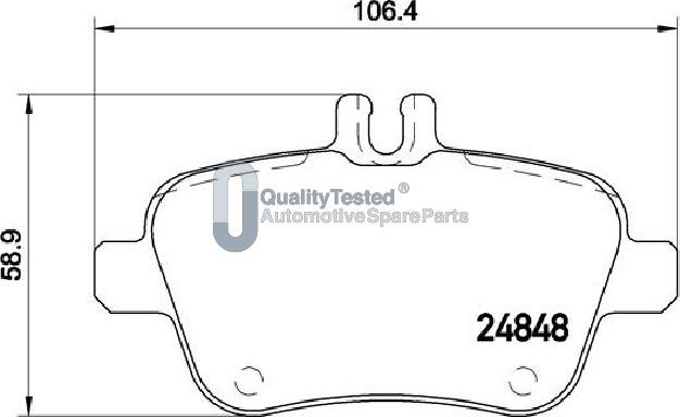 Japanparts PP0501JM - Тормозные колодки, дисковые, комплект unicars.by