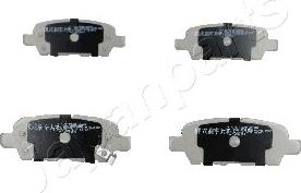 Japanparts PP-154AF - Тормозные колодки, дисковые, комплект unicars.by