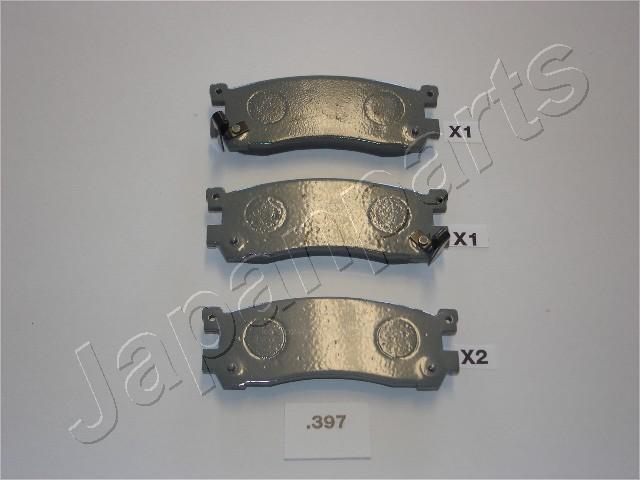 Japanparts PP-397AF - Тормозные колодки, дисковые, комплект unicars.by