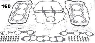 Japko 48160 - Комплект прокладок, головка цилиндра unicars.by