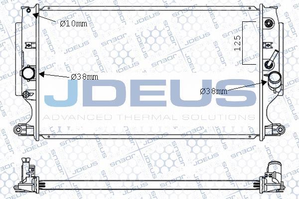 Jdeus 028M92 - Радиатор, охлаждение двигателя unicars.by