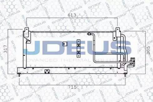 Jdeus 720M26 - Конденсатор кондиционера unicars.by