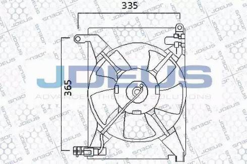 Jdeus EV56M101 - Вентилятор, охлаждение двигателя unicars.by