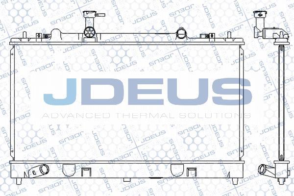 Jdeus M-0160290 - Радиатор, охлаждение двигателя unicars.by