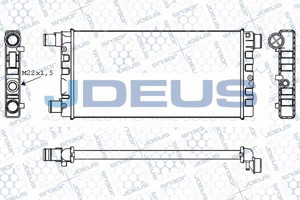 Jdeus M-011021A - Радиатор, охлаждение двигателя unicars.by