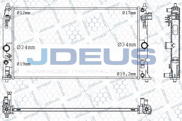 Jdeus M-0281010 - Радиатор, охлаждение двигателя unicars.by