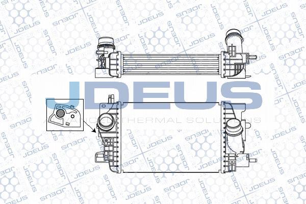 Jdeus M-820126A - Интеркулер, теплообменник турбины unicars.by