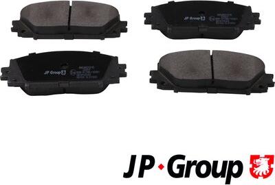 JP Group 4863601210 - Тормозные колодки, дисковые, комплект unicars.by