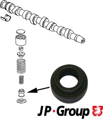 JP Group 1111352700 - Уплотнительное кольцо, стержень клапана unicars.by