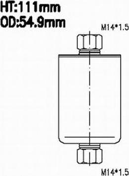 JS Asakashi FS613J - Топливный фильтр unicars.by