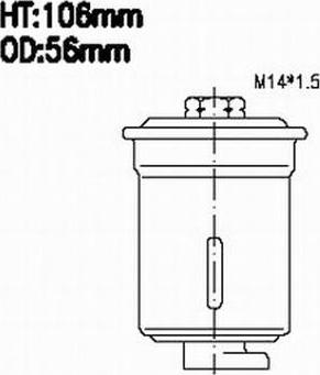 JS Asakashi FS6200 - Топливный фильтр unicars.by