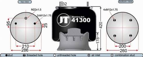 Juratek JAA41301 - Кожух пневматической рессоры unicars.by