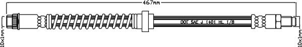 Juratek JBH1042 - Тормозной шланг unicars.by