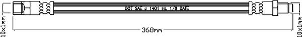 Juratek JBH1059 - Тормозной шланг unicars.by