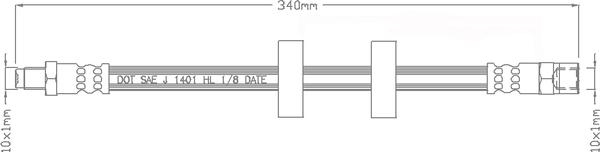 Juratek JBH1005 - Тормозной шланг unicars.by