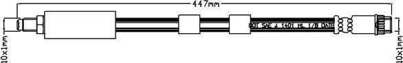 Juratek JBH1001 - Тормозной шланг unicars.by