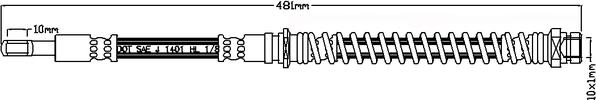 Juratek JBH1016 - Тормозной шланг unicars.by