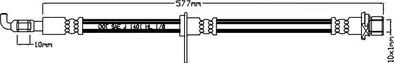 Juratek JBH1083R - Тормозной шланг unicars.by